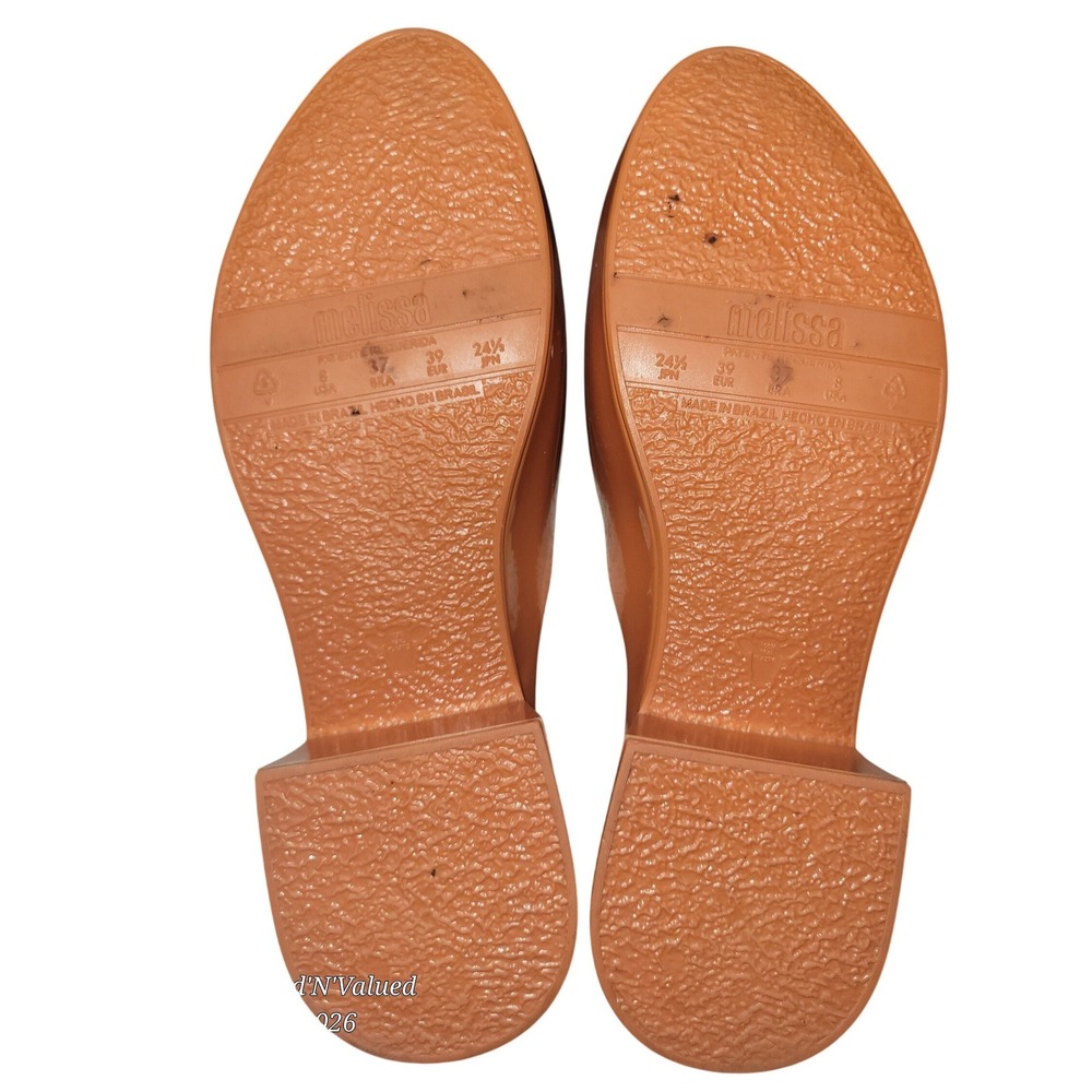 Melissa Zen Mule‎ Clogs Orange Jelly PVC Slip-On Block Heel Shoes SKUW714 - Picture 3 of 7